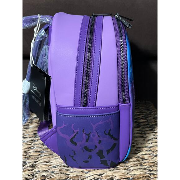Loungefly Disney Sleeping Beauty Maleficent Mini Backpack Wallet - Picture 4 of 11